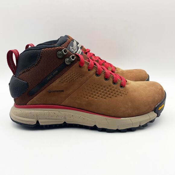 Danner Mens 4" Trail 2650 Mid GTX Hiking Shoes US 7 D EU 40 Brown Red WP NIB - Picture 4 of 13